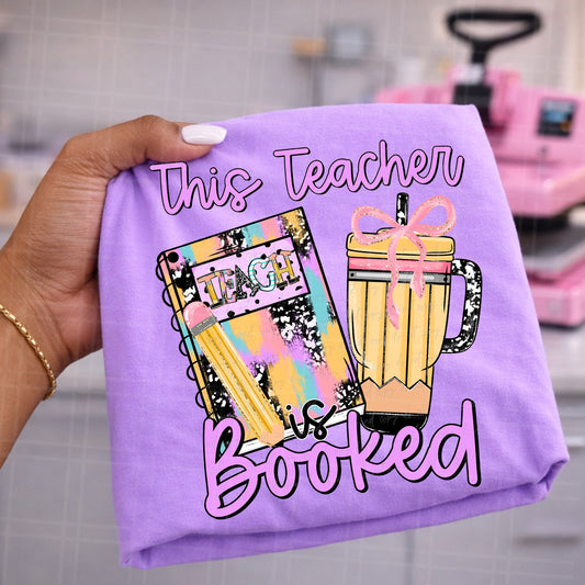 This teacher is booked