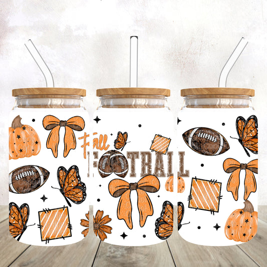 Fall Football 16 oz wrap