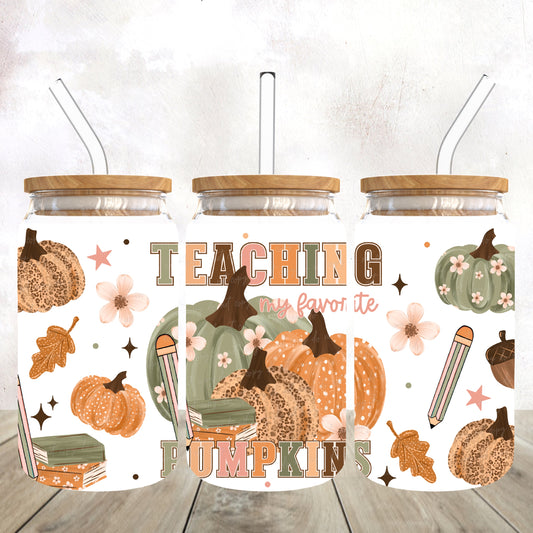 Teaching My Favorite Pumpkins 16 oz Wrap