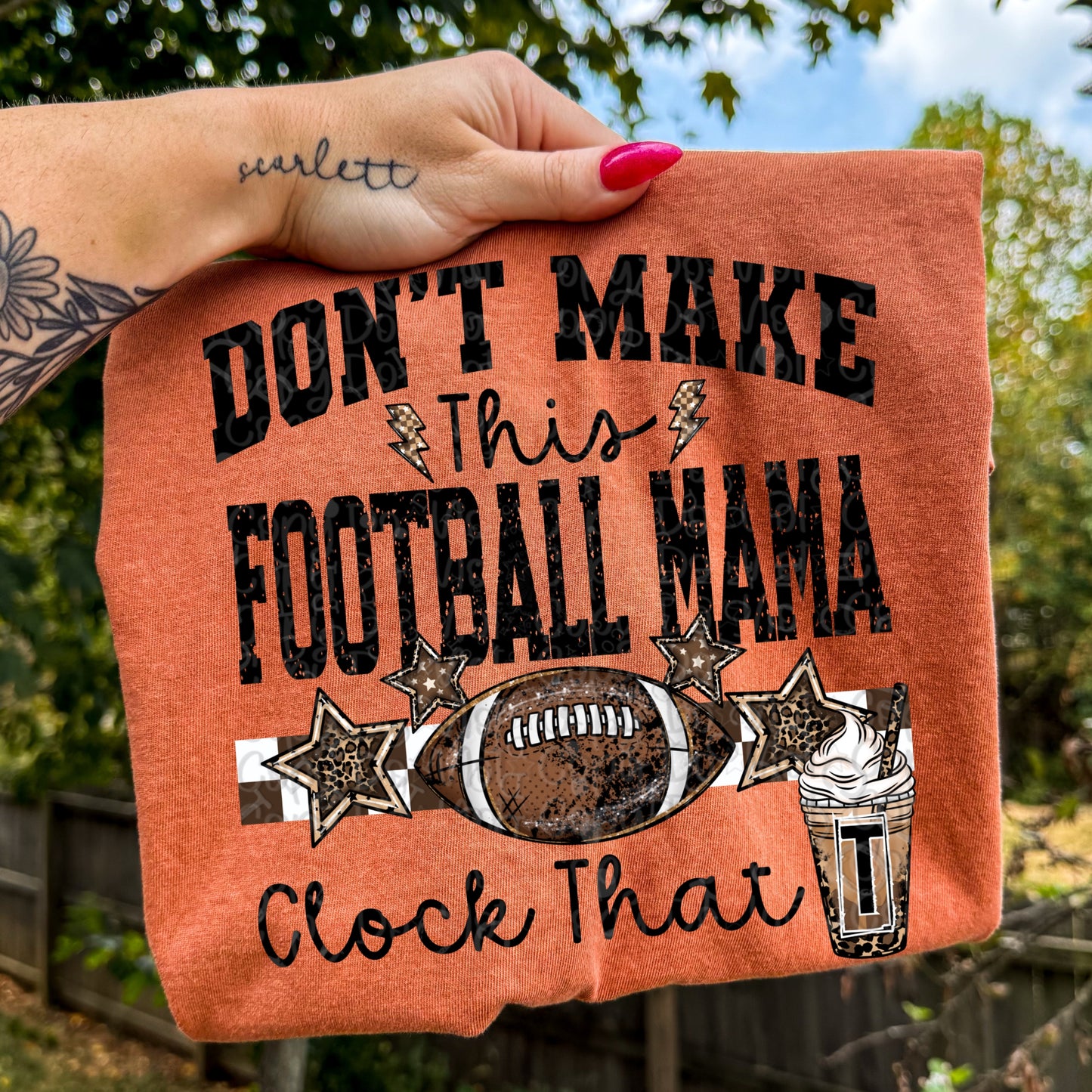 Don’t Make This Football Mama Clock That T