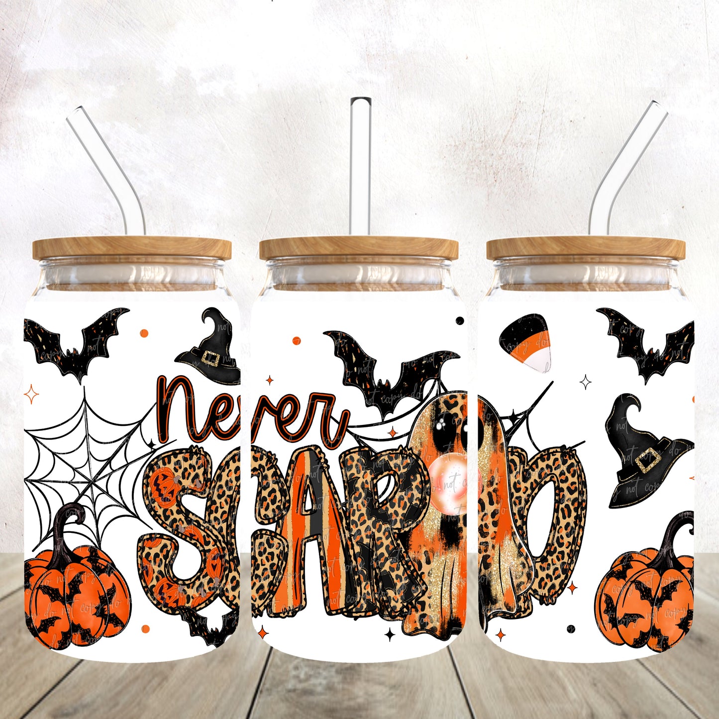 Never scared 16 oz Wrap