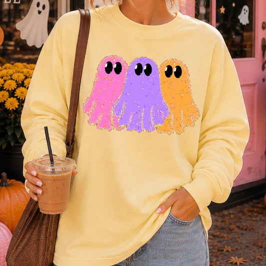 Sequins glitter ghost