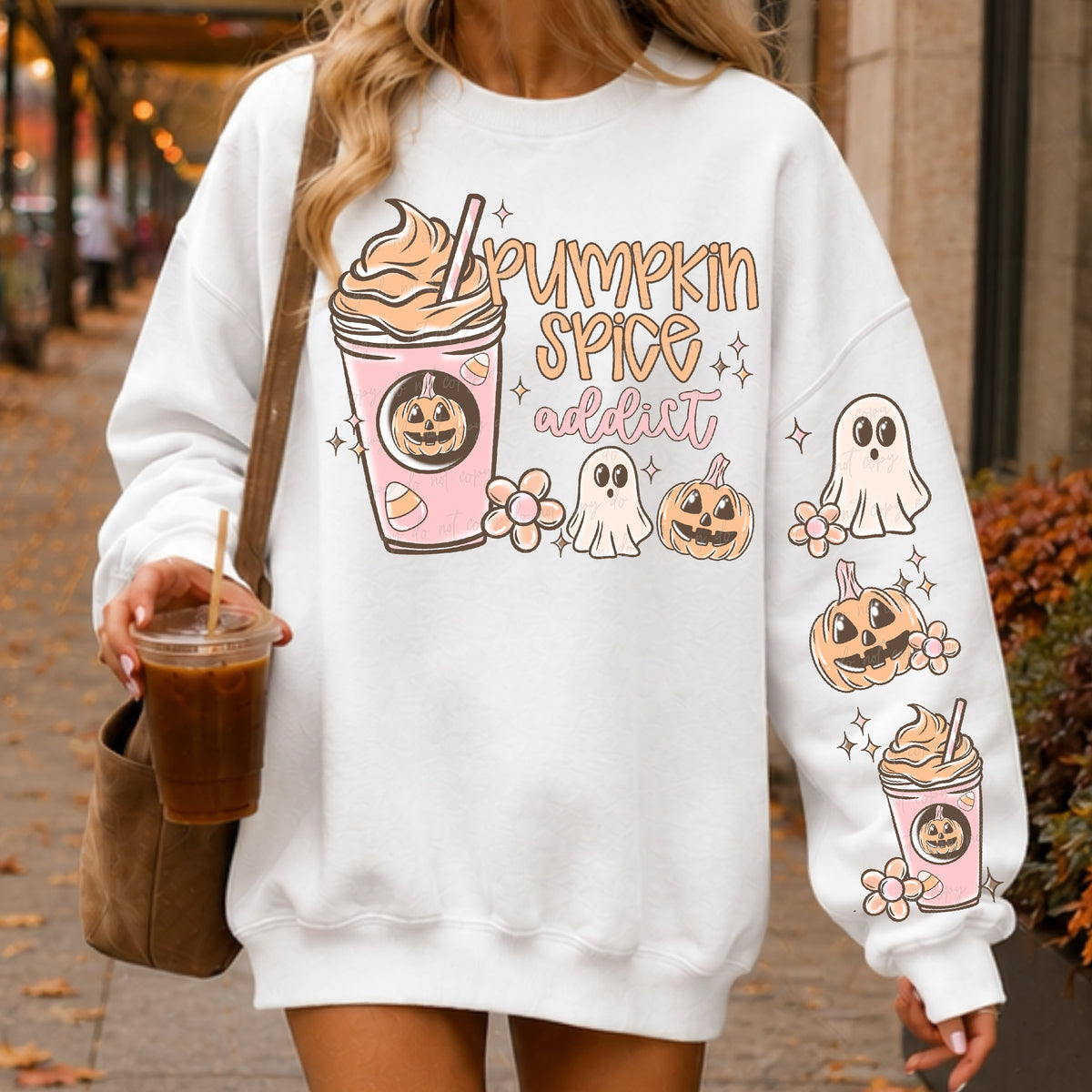 Pumpkin spice addict With sleeve
