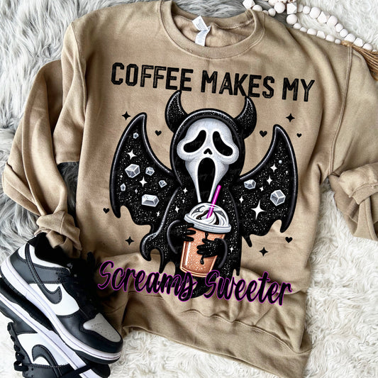 Coffee makes my screams sweeter