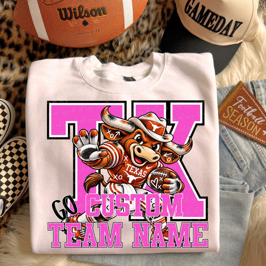 Custom Preppy Football Mascot