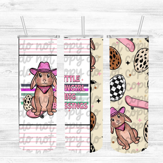 Little Cowgirl 20 Oz Tumbler Wrap