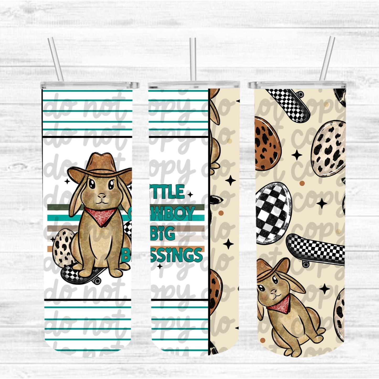 Little Cowboy 20 Oz Tumbler Wrap