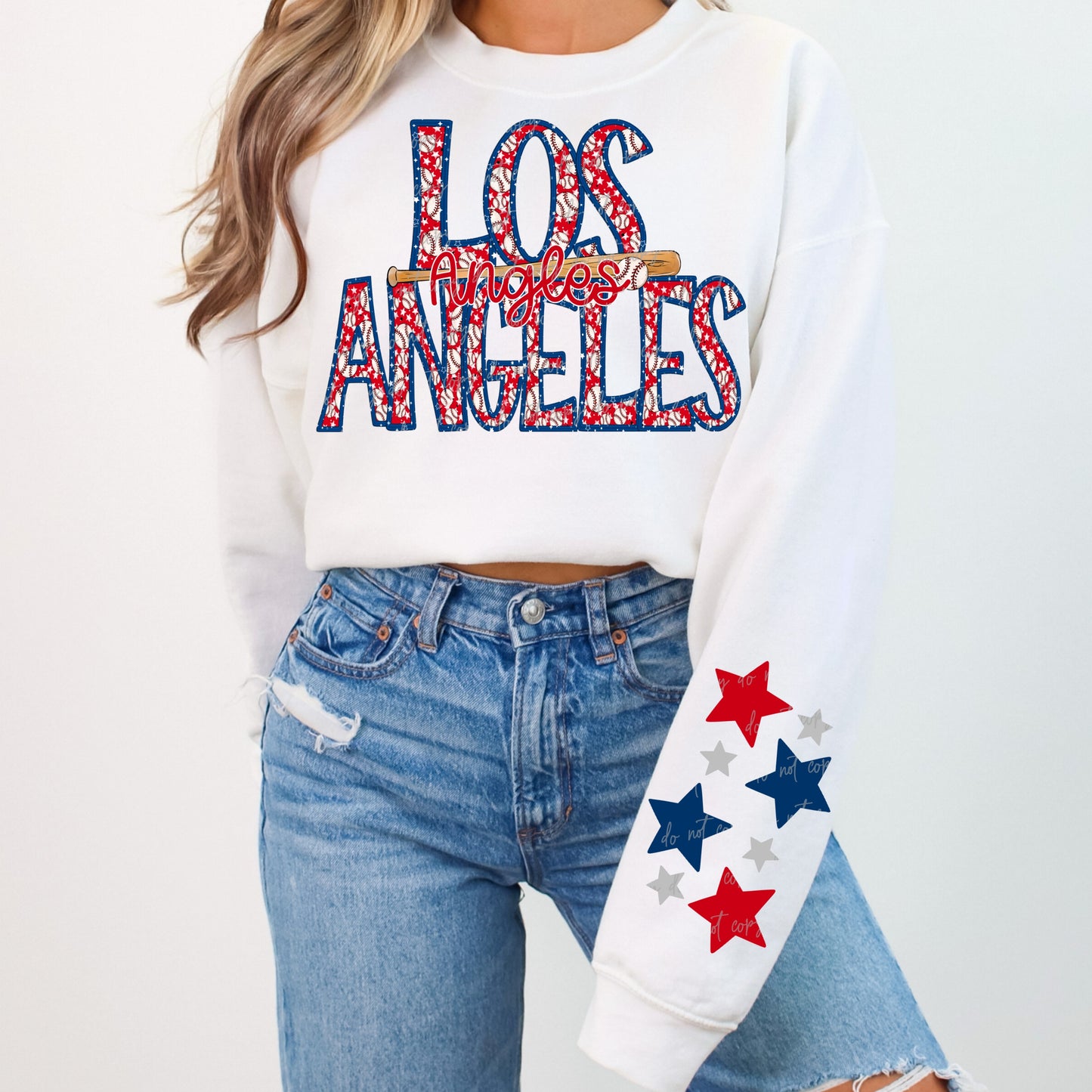 Faux Embroidery Baseball Bundle With Sleeves