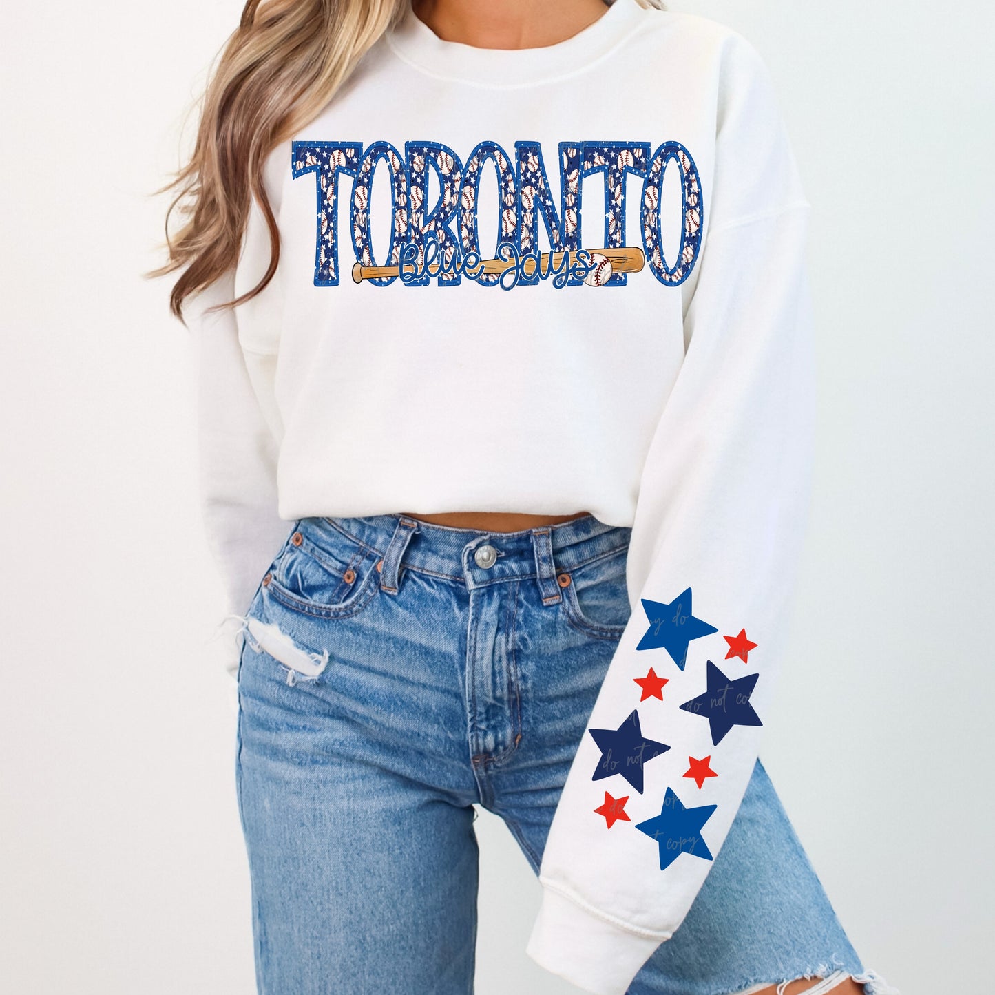 Faux Embroidery Baseball Bundle With Sleeves