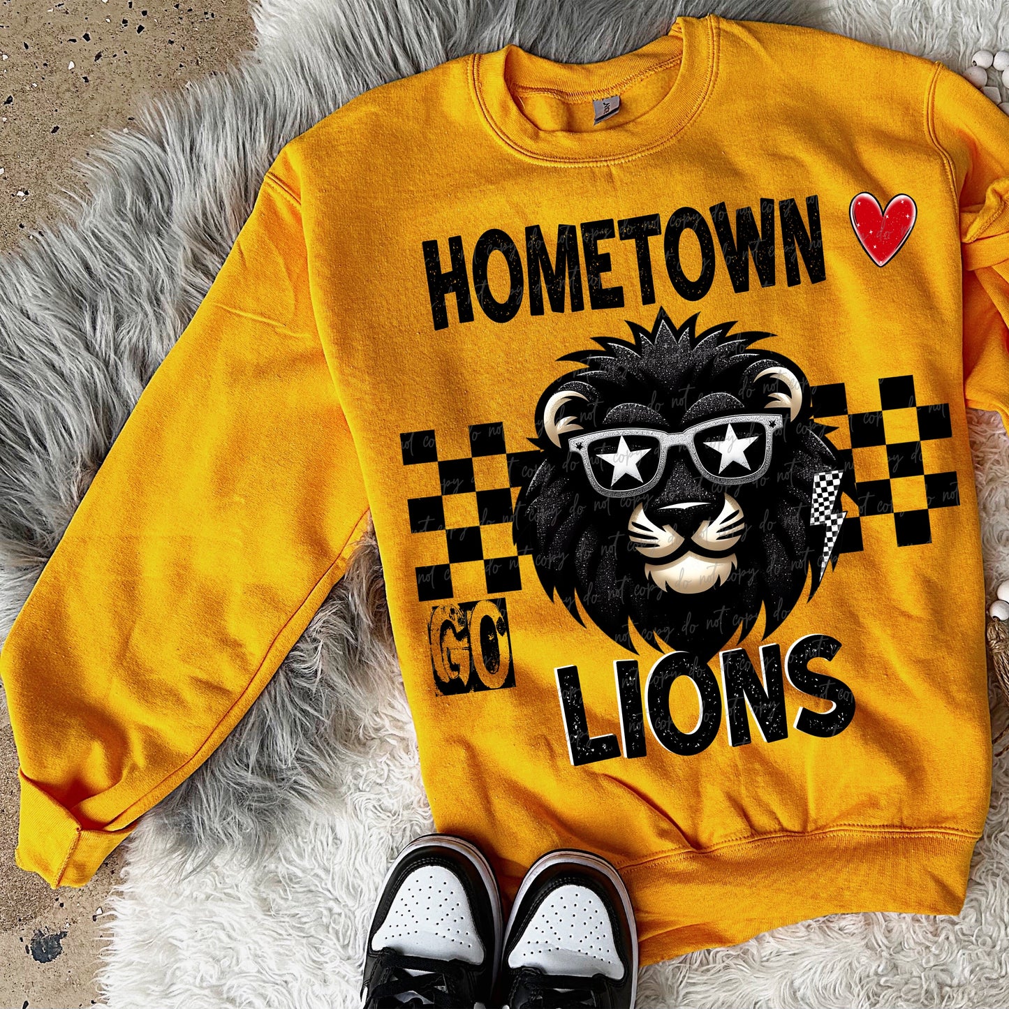 Hometown heart lions