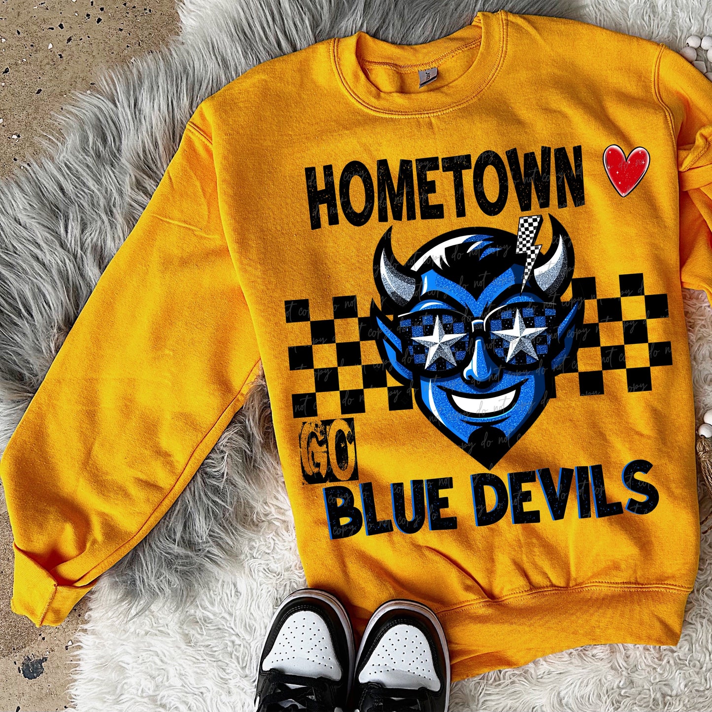 Hometown heart blue devils