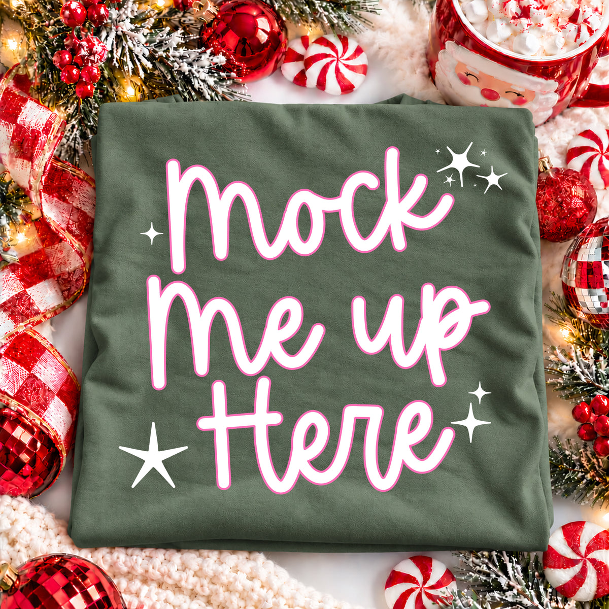 Christmas Mockup Flat-lay Bundle - Comfort Colors C1717