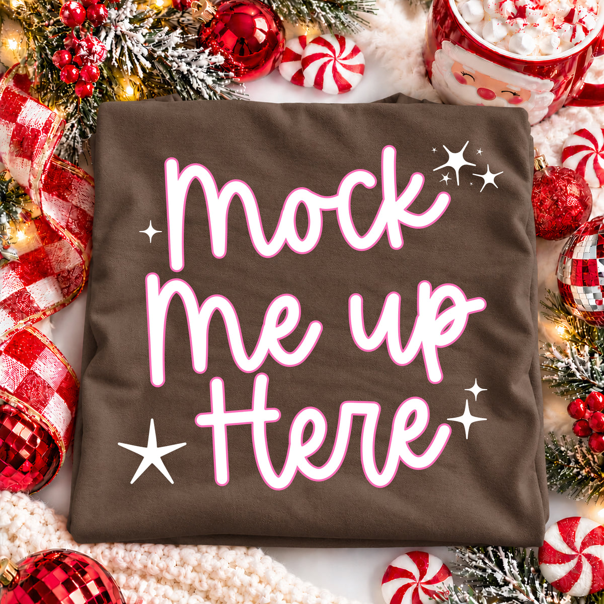 Christmas Mockup Flat-lay Bundle - Comfort Colors C1717