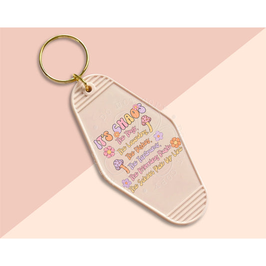 It’s Chaos Motel Keychain Png