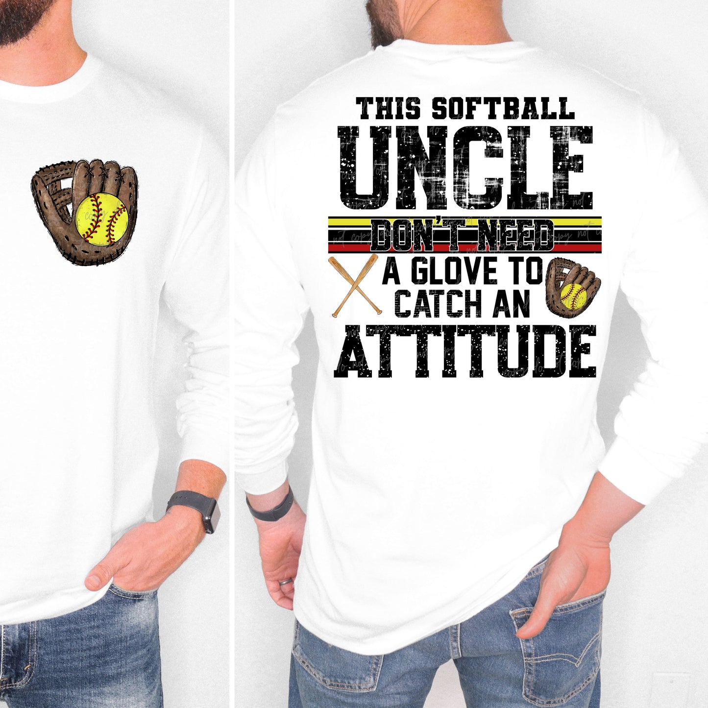 This Softball Uncle don’t need a glove with pocket