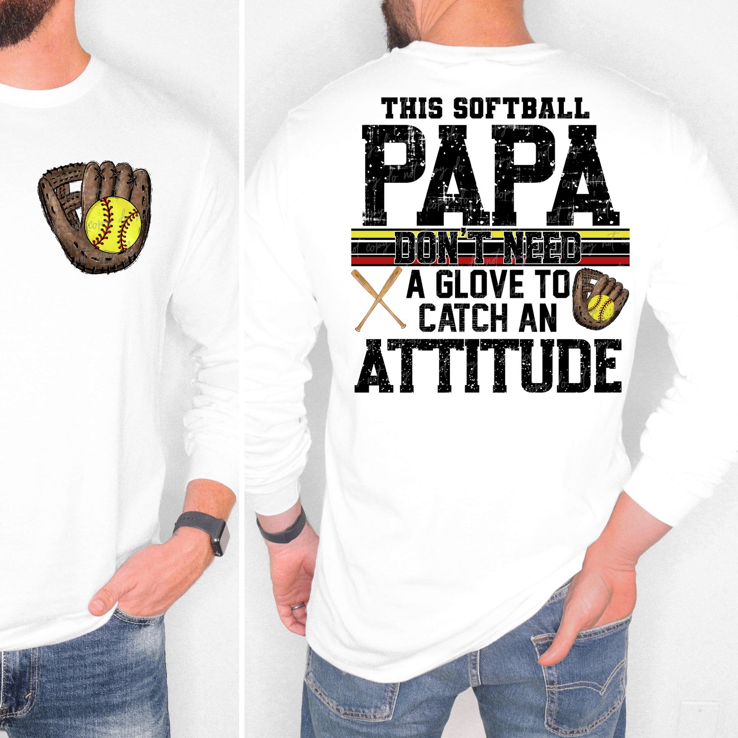 This Softball Papa don’t need a glove with pocket