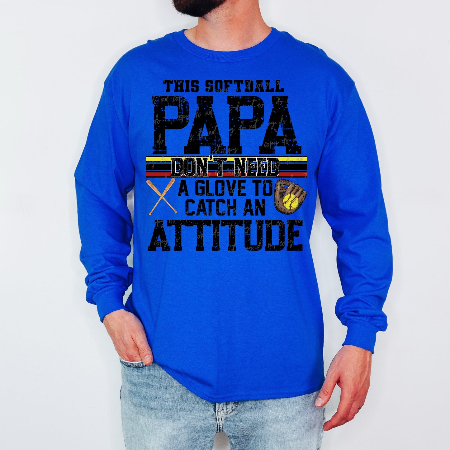 This Softball Papa don’t need a glove with pocket