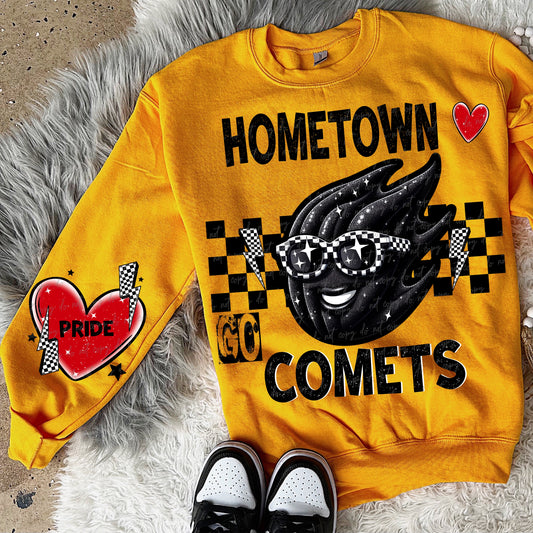 Hometown heart comets