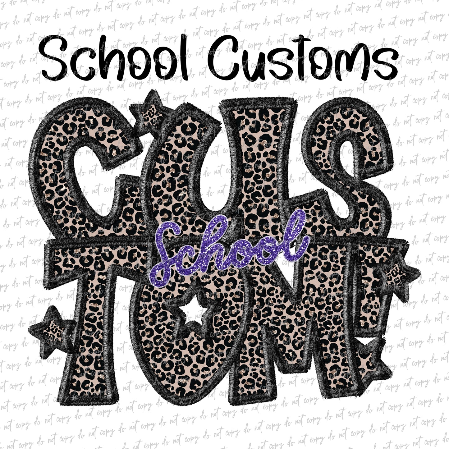 Faux Embroidery School Custom