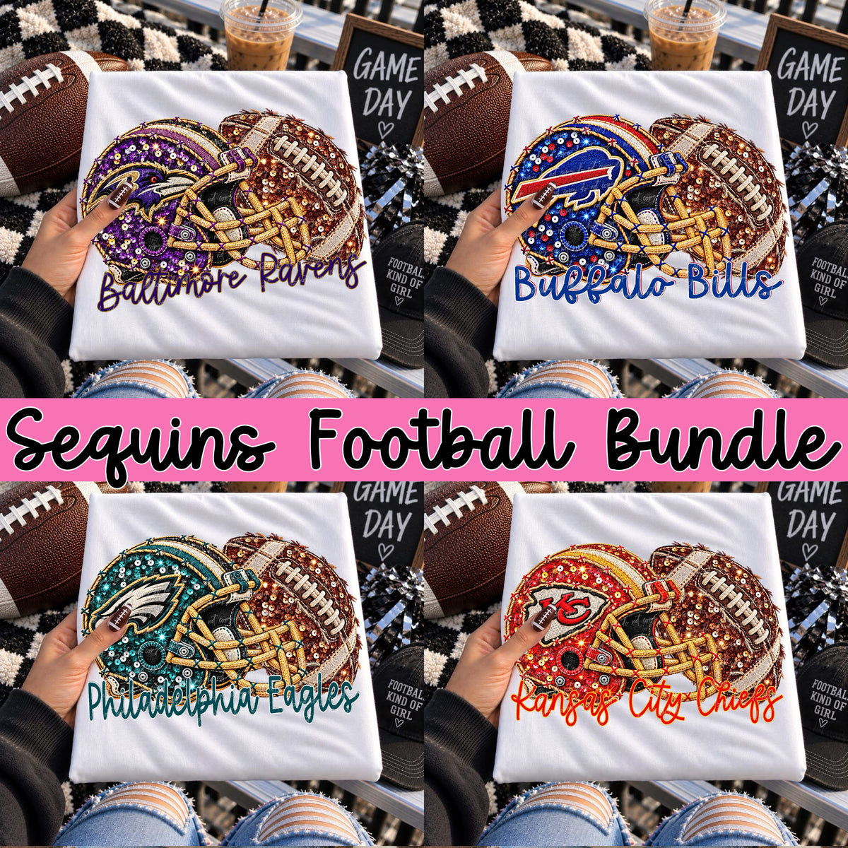 Sequins Football Bundle