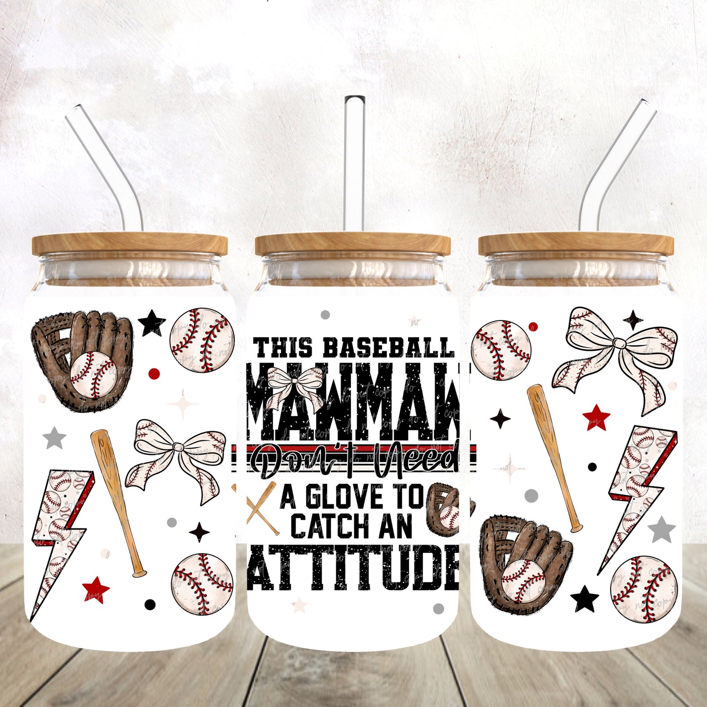 This Baseball Mawmaw don’t need a glove 16 oz wrap
