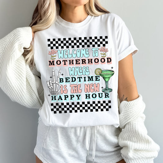 Welcome To Motherhood With Pocket/Sleeve