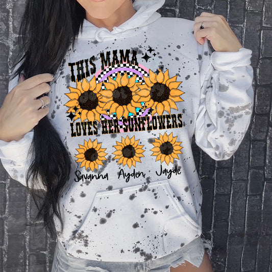 This Mama Loves Her Sunflowers - Add Your Own Names