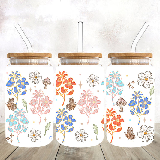 Spring Floral 16 Oz Wrap