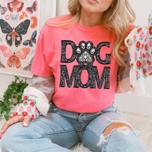 Rhinestone Dog Mom