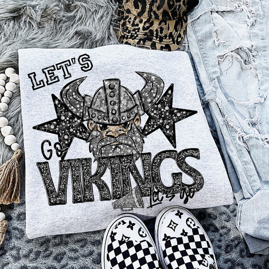 Rhinestone Let’s Go Vikings mascot