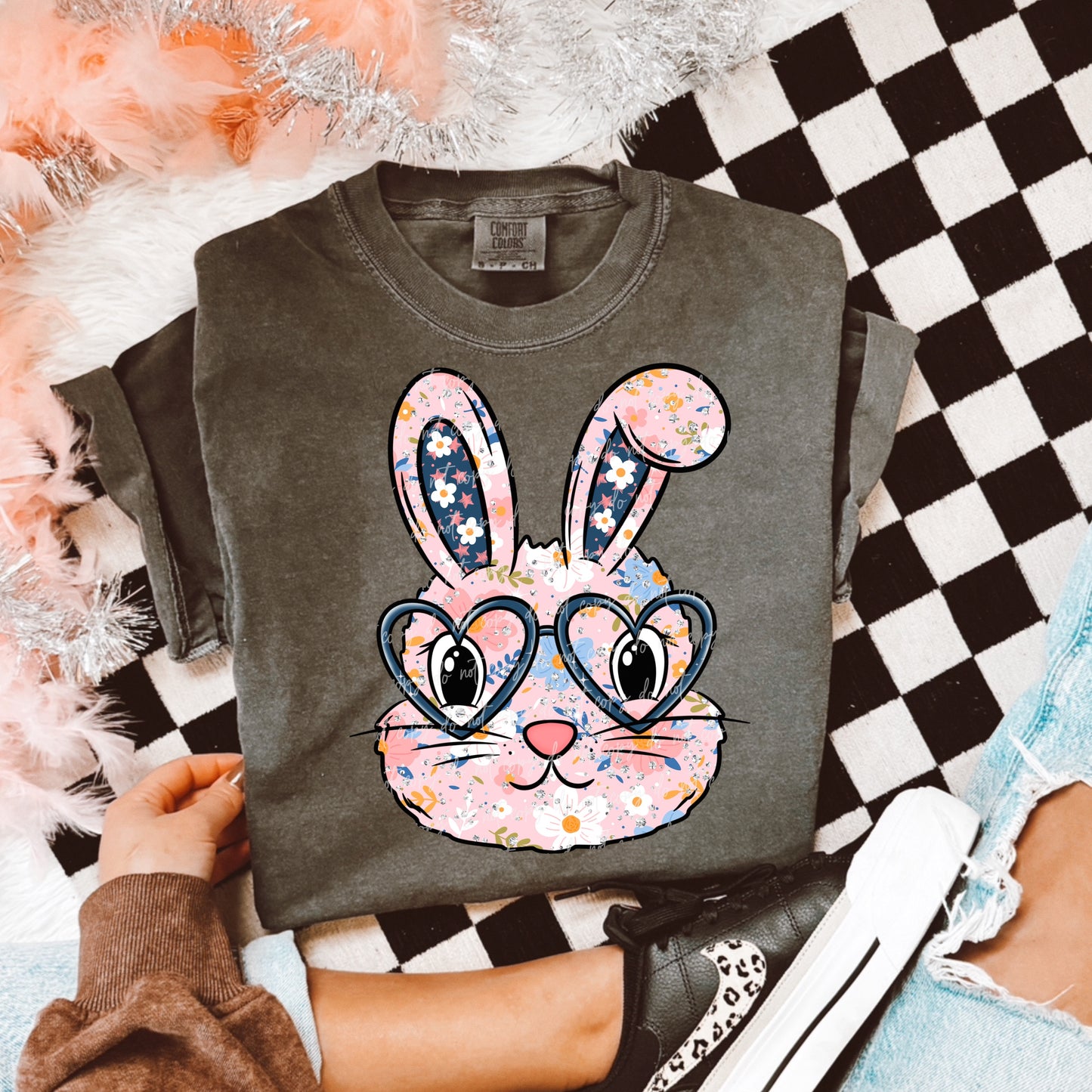 Daisy Floral Bunny