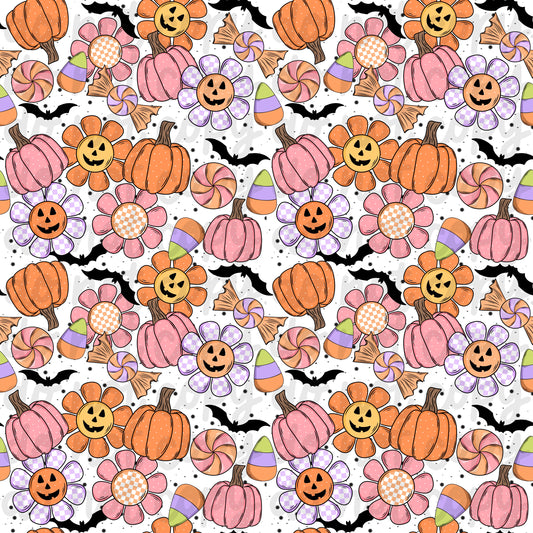 Candy Floral Halloween Seamless