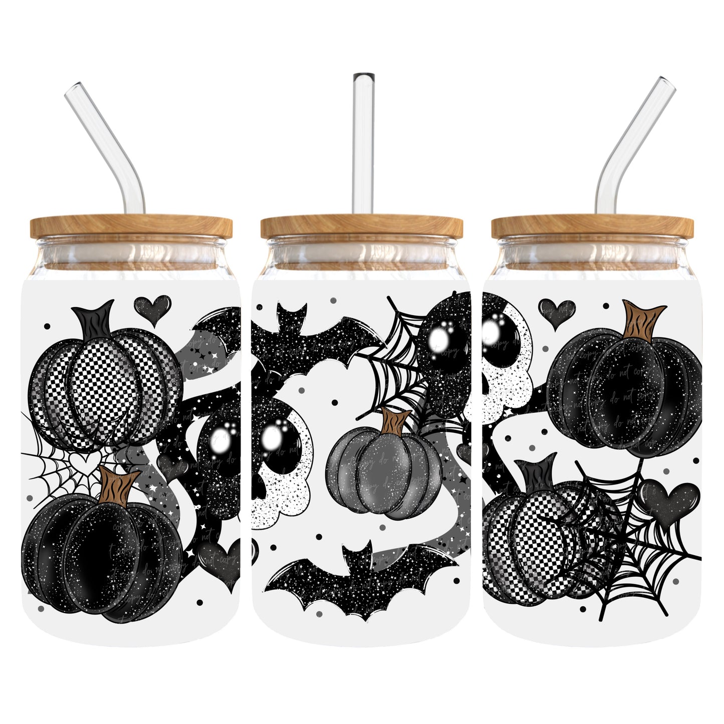 Dark Pumpkin Love 16 Oz Wrap