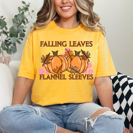 Falling Leaves Flannel Sleeves