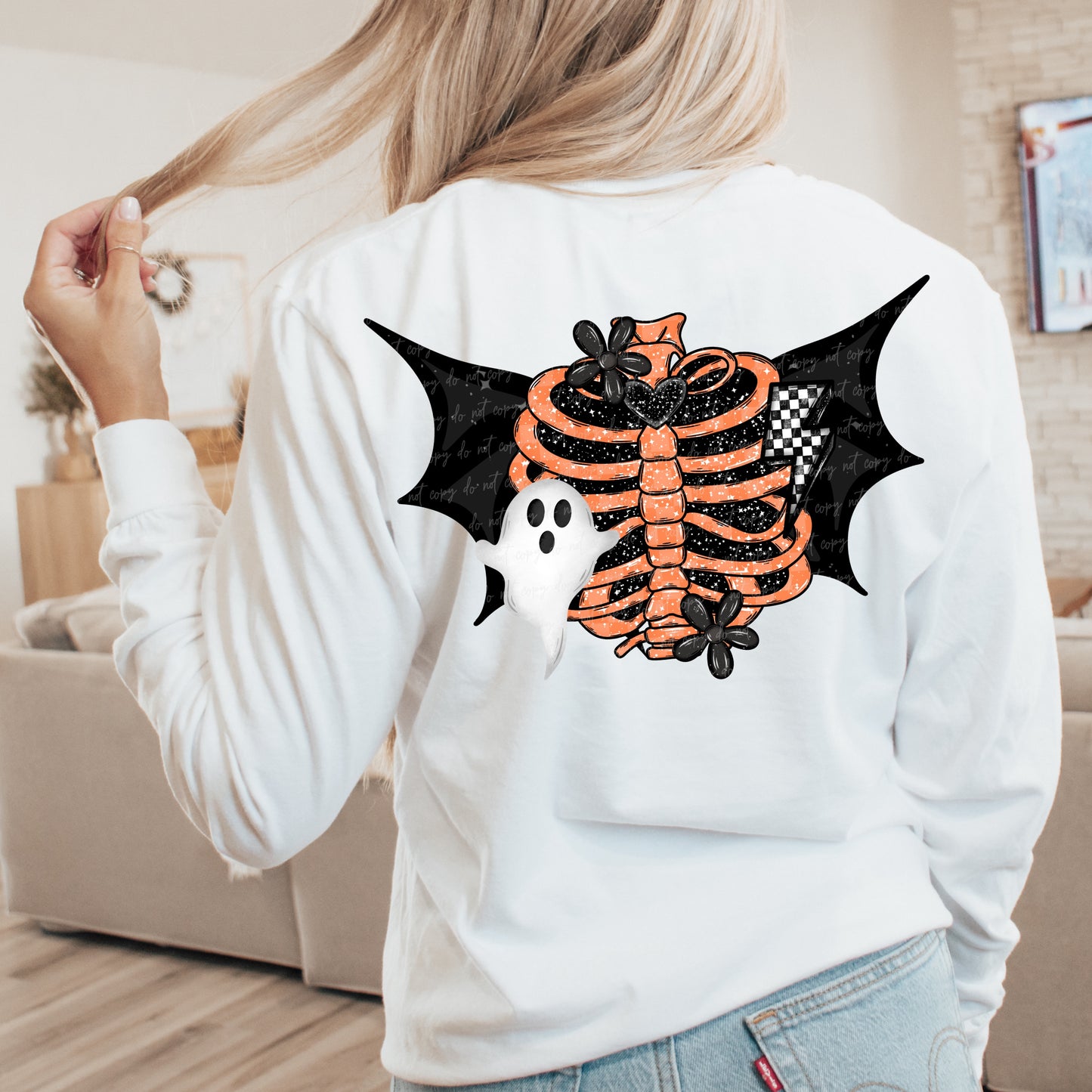 Rib Cage Spooky Bat