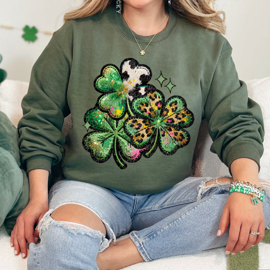 Patterned Clovers