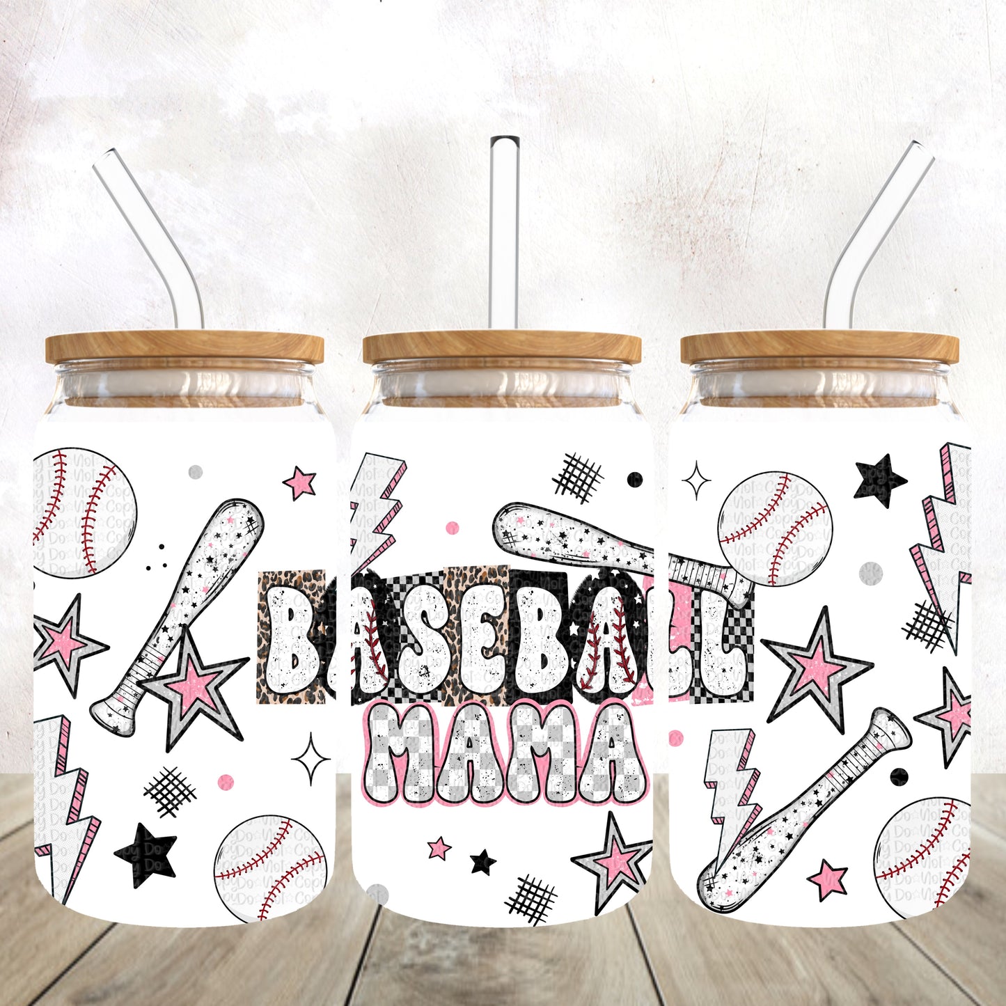 Baseball Mama 16 Oz Wrap