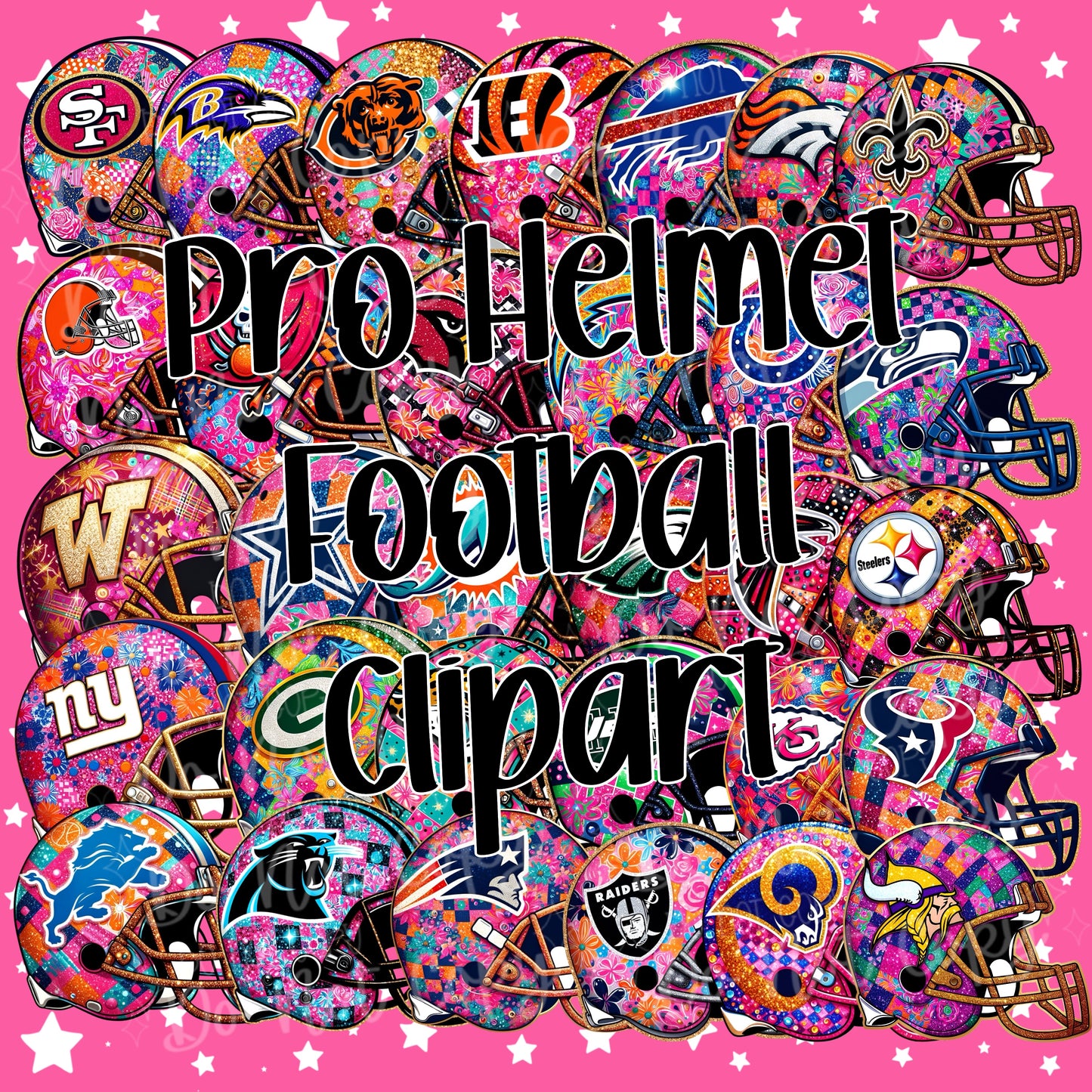Get Both Football Helmet Clipart Bundles